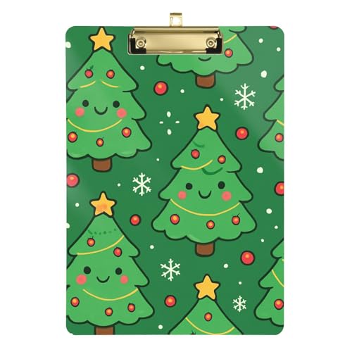 Klemmbrett mit Weihnachtsbäumen, Hartfaserplatte für personalisierte Klemmbretter für Lehrer, Größe 9 Klemmbrett mit Weihnachtsbäumen, Hartfaserplatte für personalisierte Klemmbretter für Lehrer, Größe 9 von GuoChe