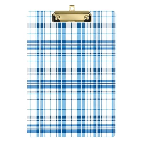 Klemmbrett zum Aufhängen, transparent, für Trainer, medizinisches Klassenzimmer, Größe 22,9 x 30,5 cm, Blau kariert Klemmbrett zum Aufhängen, transparent, für Trainer, medizinisches Klassenzimmer, Größe 22,9 x 30,5 cm, Blau kariert von GuoChe
