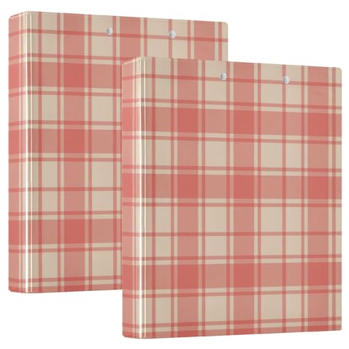 Klemmbrettbinder mit Innentaschen, 1 Packung, 3,8 cm, sortiert, Bürobedarf für Briefgröße (27,9 x 21,6 cm), Korallenorange und Beige von GuoChe