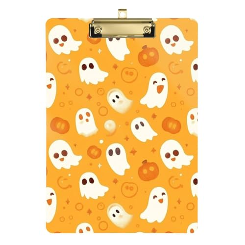 Klemmbretter für Klassenzimmer, Hartbrett für Lehrer, Krankenpflege, Größe 22,9 x 30,5 cm, Geistermuster, Halloween Klemmbretter für Klassenzimmer, Hartbrett für Lehrer, Krankenpflege, Größe 22,9 x 30,5 cm, Geistermuster, Halloween von GuoChe