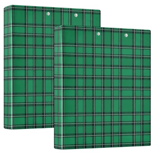Klemmbrettordner mit Klemmbrett, kariert, Grün, 1 Packung, 3,8 cm, Büroordner, Büro-Dokumenten-Organizer für Briefgröße (27,9 x 21,6 cm) von GuoChe