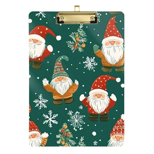 Kunst-Klemmbrett aus Hartfaserplatte für Krankenpflegestudenten, Handel, Größe 22,9 x 30,5 cm, Weihnachtssymbole Muster Kunst-Klemmbrett aus Hartfaserplatte für Krankenpflegestudenten, Handel, Größe 22,9 x 30,5 cm, Weihnachtssymbole Muster von GuoChe