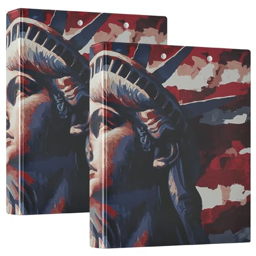 Lady Liberty Flag USA Pride Datenordner mit Klemmbrett, 1 Packung, 3,8 cm, sortierte Ordner, Lehrerbedarf, Hardcover Lady Liberty Flag USA Pride Datenordner mit Klemmbrett, 1 Packung, 3,8 cm, sortierte Ordner, Lehrerbedarf, Hardcover von GuoChe