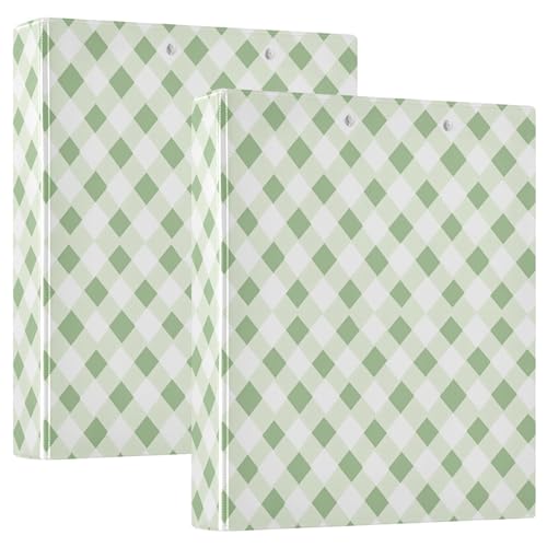 Lustiges, kariertes Klemmbrett mit Taschen, 3,8 cm, Büroordner, Krankenschwesterbedarf, für Briefgröße (27,9 x 21,6 cm), Grün, 1 Packung von GuoChe