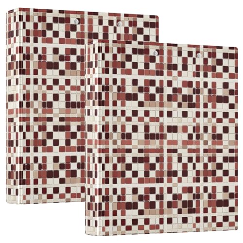 Lustiges Klemmbrettbuch mit Taschendeckel, kariert, weiß, braun, 1 Packung, 3,8 cm, sortierte Ordner, Krankenschwesterbedarf für Briefgröße (27,9 x 21,6 cm) von GuoChe