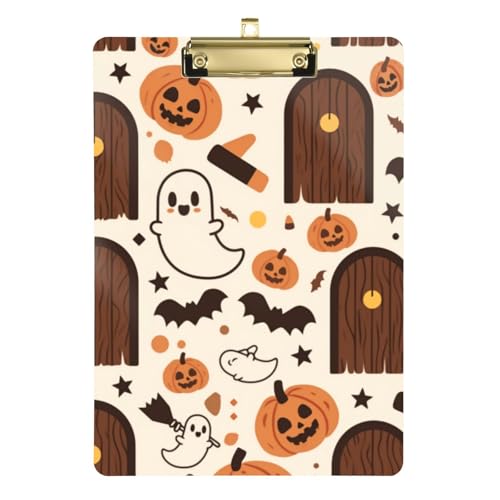 Mini-Klemmbrett für Krankenpflege, Standardloch für Klemmbrett, Lehrer, Größe 22,9 x 30,5 cm, Vintage-Tür, Halloween Mini-Klemmbrett für Krankenpflege, Standardloch für Klemmbrett, Lehrer, Größe 22,9 x 30,5 cm, Vintage-Tür, Halloween von GuoChe