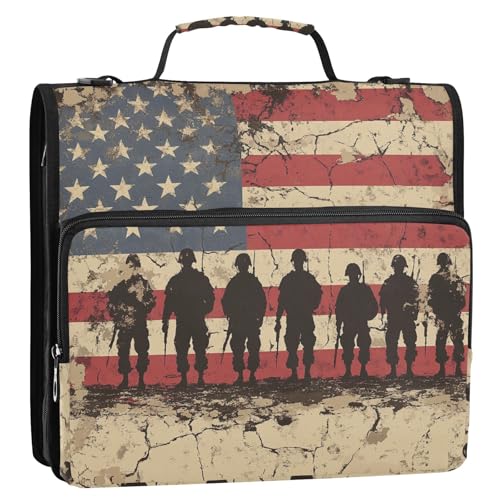 National Vietnam War Veterans Day Army 3,8 cm 3 Ringe stabiler Reißverschluss Ordner mit Griff Mehrere Taschen Dokumentenmappe Organizer für Schule National Vietnam War Veterans Day Army 3,8 cm 3 Ringe stabiler Reißverschluss Ordner mit Griff Mehrere Taschen Dokumentenmappe Organizer für Schule von GuoChe