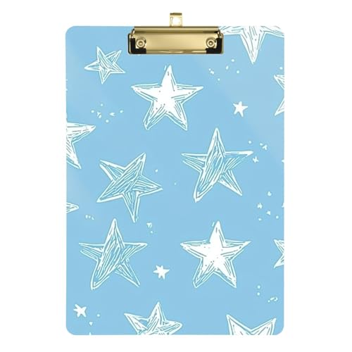 Niedliches Klemmbrett-Organizer, Kunststoff, für Studenten, Mädchen, Kinder, Lehrer, Klemmbrett, Größe 22,9 x 30,5 cm, Hellblau Niedliches Klemmbrett-Organizer, Kunststoff, für Studenten, Mädchen, Kinder, Lehrer, Klemmbrett, Größe 22,9 x 30,5 cm, Hellblau von GuoChe