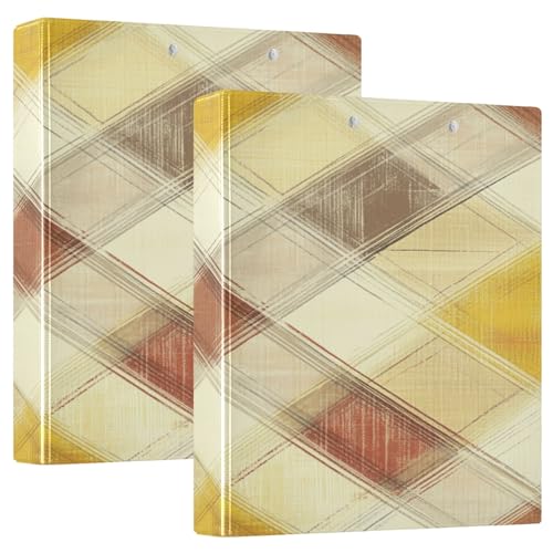 Notizbuch mit Klemmbrett, 3,8 cm, kariert, Gelb und Braun, 1 Stück, 3,8 cm, verschiedene Ordner, Büro, Busin, Hardcover von GuoChe