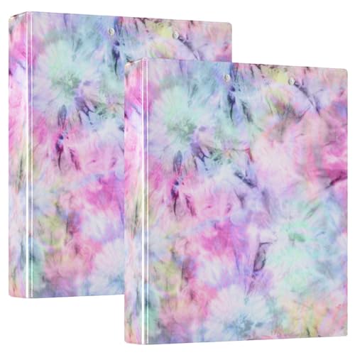 Notizbuch mit drei Ringen, 3,8 cm, mit Klemmbrett, 1/2er-Pack, Schulbedarf, Ordner, 200 Blatt, Pastell-Ombré-Batikfärbung Notizbuch mit drei Ringen, 3,8 cm, mit Klemmbrett, 1/2er-Pack, Schulbedarf, Ordner, 200 Blatt, Pastell-Ombré-Batikfärbung von GuoChe