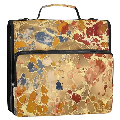 Ordner-Organizer mit 3 Ringen und Reißverschluss, mit Griff, mehrere Taschen, tragbar, für Zuhause, Reisen, sichere Aufbewahrungstasche für Schule/Büro, 3,8 cm Ordner-Organizer mit 3 Ringen und Reißverschluss, mit Griff, mehrere Taschen, tragbar, für Zuhause, Reisen, sichere Aufbewahrungstasche für Schule/Büro, 3,8 cm von GuoChe