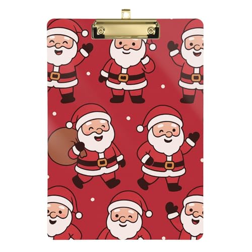 Organizer-Klemmbrett, transparent, für Softball-Trainer, Klemmbrett, Lehrer, Größe 22,9 x 30,5 cm, Weihnachtsmann Organizer-Klemmbrett, transparent, für Softball-Trainer, Klemmbrett, Lehrer, Größe 22,9 x 30,5 cm, Weihnachtsmann von GuoChe
