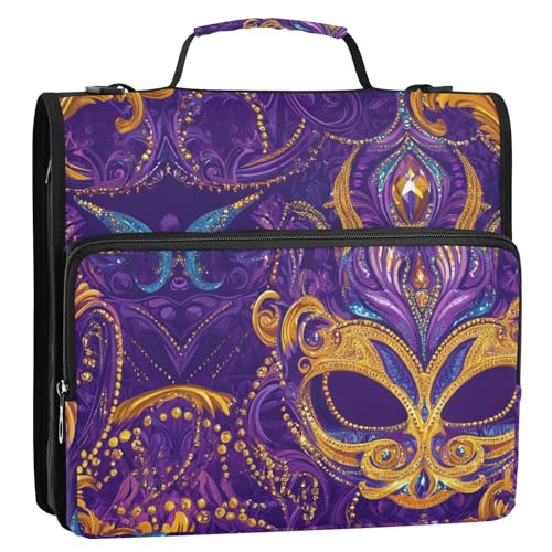 Organizer für Karneval, Schmuck, 3 Ringe, 3,8 cm, Organizer mit Griff, inklusive Reißverschlusstasche, Dokumentenmappe, Organizer für Mittelschüler Organizer für Karneval, Schmuck, 3 Ringe, 3,8 cm, Organizer mit Griff, inklusive Reißverschlusstasche, Dokumentenmappe, Organizer für Mittelschüler von GuoChe