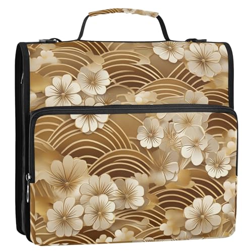 Organizer mit 3 Ringen und Schulterriemen, mehrere Taschen, Schulordner, Organizer für Mittelschüler von GuoChe