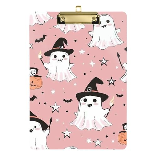 Padfolio Klemmbrett für Damen, Acryl, niedlich, für Volleyball, Baseball, Trainer, Größe 22,9 x 30,5 cm, gruselig festlich von GuoChe
