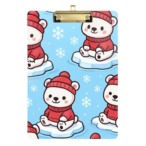 Polar Bears Klemmbrett, Notizblock, transparent, für Lehrer, Muss für Klassenzimmer, Grundschule, Größe 9 x Polar Bears Klemmbrett, Notizblock, transparent, für Lehrer, Muss für Klassenzimmer, Grundschule, Größe 9 x von GuoChe