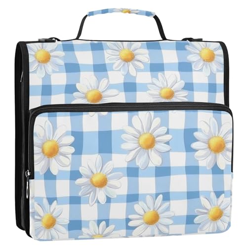 Ringbuch-Organizer mit 3 Ringen, mit Griff und abnehmbarem Schultergurt, wasserdicht, Portfolio-Organizer für Mittelschüler Ringbuch-Organizer mit 3 Ringen, mit Griff und abnehmbarem Schultergurt, wasserdicht, Portfolio-Organizer für Mittelschüler von GuoChe
