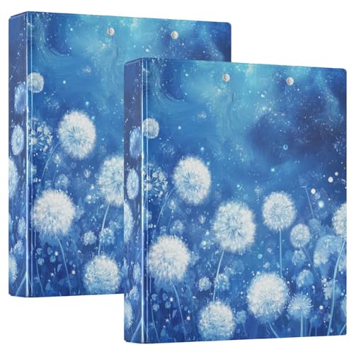 Ringbuch Rundringe 1-1/2 Zoll mit Taschen-Einband 1/2 Stück Schulhefter 200 Blatt Weiß Löwenzahn Blau Ringbuch Rundringe 1-1/2 Zoll mit Taschen-Einband 1/2 Stück Schulhefter 200 Blatt Weiß Löwenzahn Blau von GuoChe