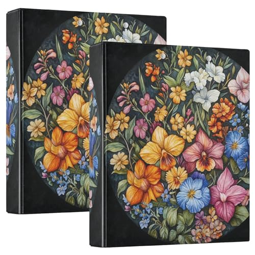 Ringbuch mit 3,8 cm Innentaschen 1/2 Packungen Schulhefter 200 Blatt Blumen Orchidee Callistephus Basilikum Ringbuch mit 3,8 cm Innentaschen 1/2 Packungen Schulhefter 200 Blatt Blumen Orchidee Callistephus Basilikum von GuoChe