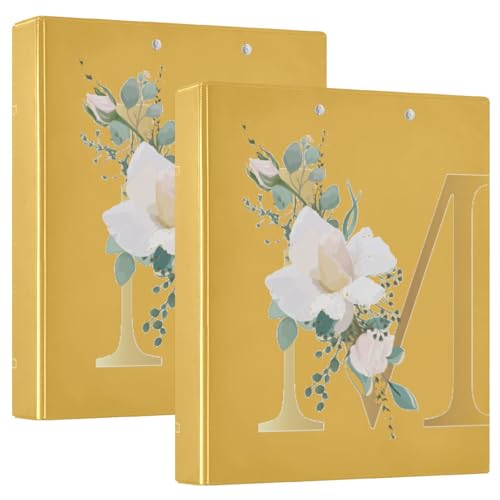 Ringbuch mit 3 Ringen, 3,5 cm mit Klemmbrett, 1/2 Packung, Ordner für Schule, Hardcover M von GuoChe