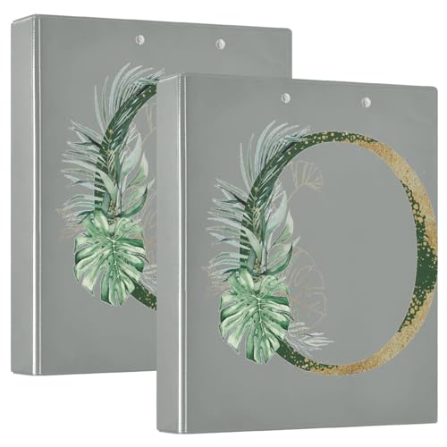 Ringbuch mit 3 Ringen, 3,8 cm, mit Taschen, 1/2 Stück, für Studenten, 200 Blatt O von GuoChe