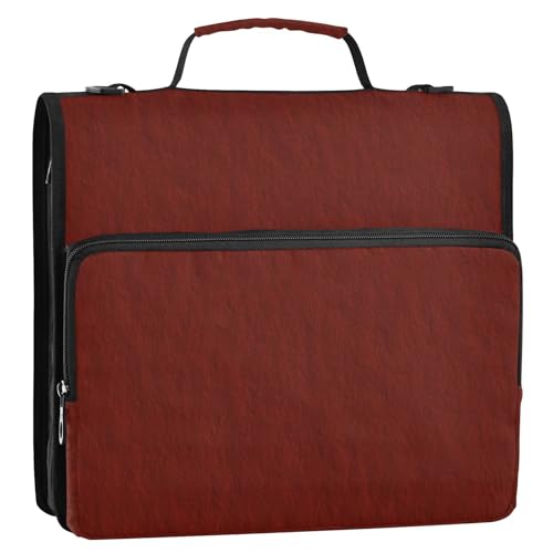 Ringbuch mit 3 Ringen, mit extra Taschen, Schultergurt und Griff, mehrere Taschen, tragbares Portfolio für Büro, Schule Ringbuch mit 3 Ringen, mit extra Taschen, Schultergurt und Griff, mehrere Taschen, tragbares Portfolio für Büro, Schule von GuoChe
