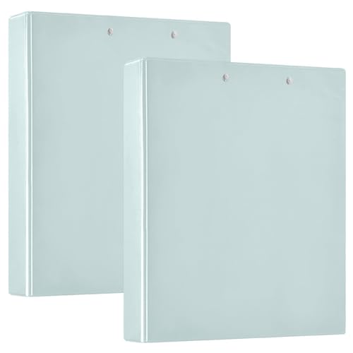 Ringbuch mit runden Ringen, 3,8 cm und 1,27 cm, mit Innentaschen, 1/2er-Pack, Schulordner, Hardcover, einfarbig, Hellblau Ringbuch mit runden Ringen, 3,8 cm und 1,27 cm, mit Innentaschen, 1/2er-Pack, Schulordner, Hardcover, einfarbig, Hellblau von GuoChe