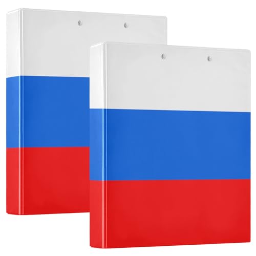 Robuste Ordner mit Russland-Flagge, mit Klemmbrett, 3,8 cm, sortiert, für 200 Blatt von GuoChe