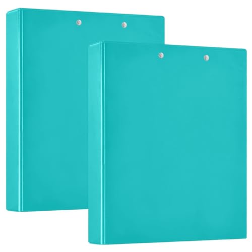 Runde Ringe Notizbuch, 3,8 cm, mit Klemmbrett, 1/2 Packungen, Schulbedarf, Einband, Dunkeltürkisblau von GuoChe