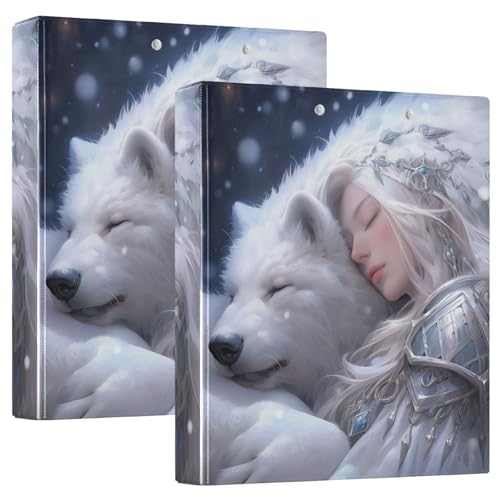 Runder Ringbuch, 3,5 cm, mit Klemmbrett, 1/2 Packungen, Schulhefter, Hardcover, weißer Bär und Mädchen Runder Ringbuch, 3,5 cm, mit Klemmbrett, 1/2 Packungen, Schulhefter, Hardcover, weißer Bär und Mädchen von GuoChe
