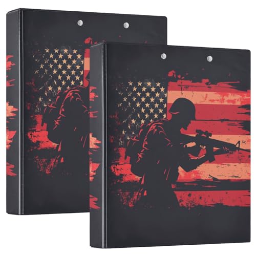 Runder Ringordner 1 und 1/2 Zoll mit Klemmbrett, 1/2 Packung Ordner, Schulbedarf, Hardcover, Nationaler Vietnamkrieg, Veteranentag, Armee, Soldat mit Pistole 1 Runder Ringordner 1 und 1/2 Zoll mit Klemmbrett, 1/2 Packung Ordner, Schulbedarf, Hardcover, Nationaler Vietnamkrieg, Veteranentag, Armee, Soldat mit Pistole 1 von GuoChe