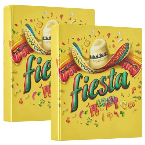 Runder Ringordner 1 und 1/2 Zoll mit Tascheneinband, 1/2 Packung, Ordner für die Schule, 200 Blatt, mexikanischer Stil, Cinco De Mayo, mexikanischer Serape-Poncho Maracas Runder Ringordner 1 und 1/2 Zoll mit Tascheneinband, 1/2 Packung, Ordner für die Schule, 200 Blatt, mexikanischer Stil, Cinco De Mayo, mexikanischer Serape-Poncho Maracas von GuoChe