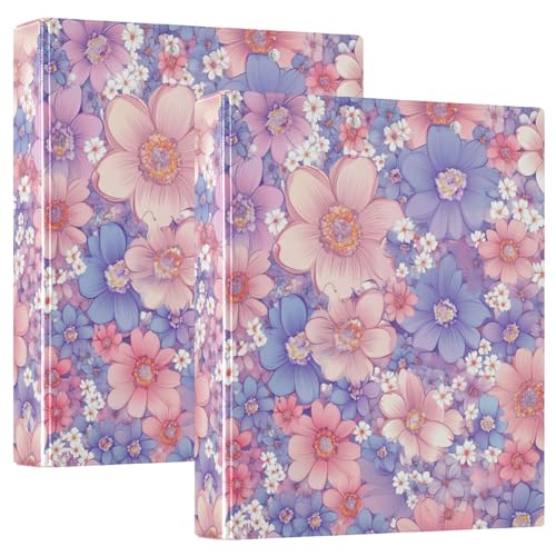 Runder Ringordner 3,8 cm mit Taschen 1/2 Packung Ordner Schulbedarf 200 Blatt Lila Pfirsich Schöne Blumen Runder Ringordner 3,8 cm mit Taschen 1/2 Packung Ordner Schulbedarf 200 Blatt Lila Pfirsich Schöne Blumen von GuoChe