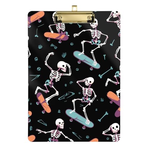 Skelett Skateboard Halloween Klemmbrett Bild Transparent für Klemmbrett Lehrer Größe 9 x 12 Skelett Skateboard Halloween Klemmbrett Bild Transparent für Klemmbrett Lehrer Größe 9 x 12 von GuoChe