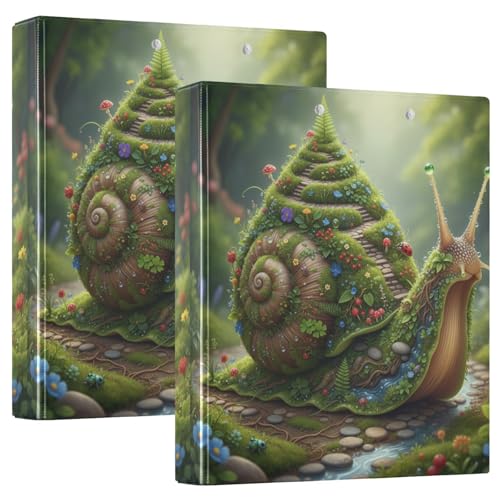 Snail Garden Path Collage Klemmbrett Ordner mit Klemmbrett, 1 Packung, 3,8 cm, Bürobuch, Schreibwaren, 200 Blatt von GuoChe