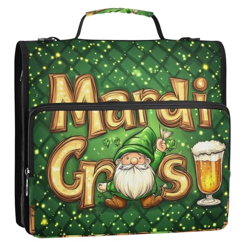St. Patrick′s Day Büroordner mit 3 Ringen, 3,8 cm, mit Griff, leicht zu transportieren, Dokumentenmappe, Organizer für Mittelschüler St. Patrick′s Day Büroordner mit 3 Ringen, 3,8 cm, mit Griff, leicht zu transportieren, Dokumentenmappe, Organizer für Mittelschüler von GuoChe