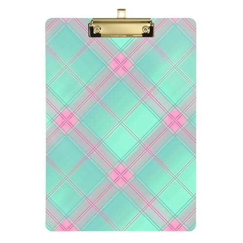 Süßer karierter Stil zum Basteln, schmale Klemmbretter, Standardloch für Hausaufgaben, Kindergröße 22,9 x 30,5 cm Süßer karierter Stil zum Basteln, schmale Klemmbretter, Standardloch für Hausaufgaben, Kindergröße 22,9 x 30,5 cm von GuoChe