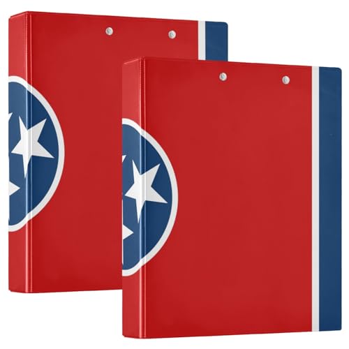 Tennee State Flag (USA) Notizbuch, Ordner mit Innentaschen, 1 Packung, 3,8 cm, sortierte Ordner, Schreibwaren, Hardcover, 1 Packung von GuoChe