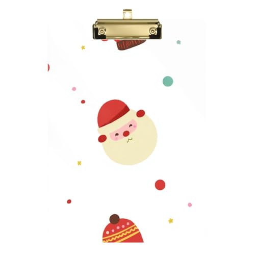 Weihnachts-Fäustlinge Messing Klemmbrett Hartbrett für Fußball-LKW-Fahrer Größe 22,9 x 30,5 cm von GuoChe
