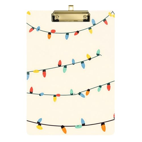 Weihnachts-Lichterketten-Muster, Fahrzeug-Klemmbrett-Halter, Standard-Loch, für legale Frauen Weihnachts-Lichterketten-Muster, Fahrzeug-Klemmbrett-Halter, Standard-Loch, für legale Frauen von GuoChe