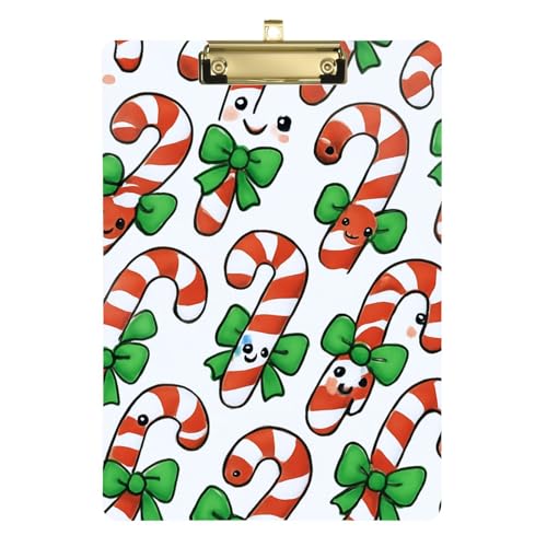 Weihnachts-Süßigkeitenstangen, transparentes Kunststoff-Klemmbrett aus Kunststoff für 5. Klasse Klassenzimmer Essentials für Weihnachts-Süßigkeitenstangen, transparentes Kunststoff-Klemmbrett aus Kunststoff für 5. Klasse Klassenzimmer Essentials für von GuoChe