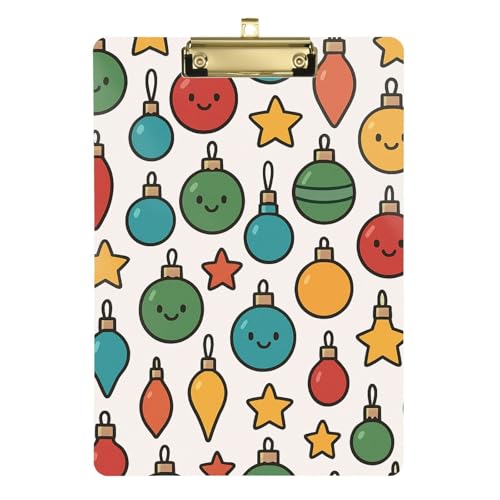 Weihnachtsschmuck-Muster, Metallclip für Klemmbrett, Hartplatte für Klassenzimmer, Zubehör für Lehrer Weihnachtsschmuck-Muster, Metallclip für Klemmbrett, Hartplatte für Klassenzimmer, Zubehör für Lehrer von GuoChe