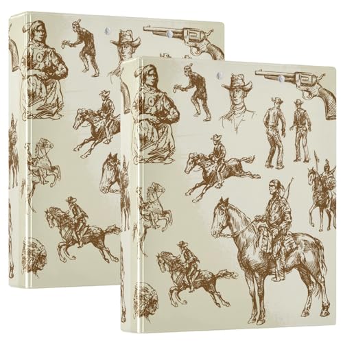 Western Mexican Wild West Collection Ordner mit 3 Ringen, 3,5 cm Ordner mit Taschen, 1/2er-Pack, Schulbedarf, Hardcover Western Mexican Wild West Collection Ordner mit 3 Ringen, 3,5 cm Ordner mit Taschen, 1/2er-Pack, Schulbedarf, Hardcover von GuoChe