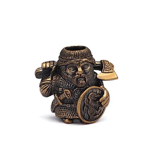 3 Stück nordische Wikinger Sorge mit Axt-Paracord-Perlen, Haarschlauch-Perlen, Edelstahl-Perlen für Armbänder, Anhänger, Flechtperlen für Haar-Zöpfe, Wikinger-Perlen mit Valknut-Geschenkbeutel von GuoShuang