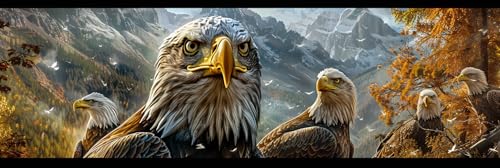 5D Adler Diamond Painting XXL 50x150cm, DIY Diamant Painting Bilder Landschaft Diamond Painting Erwachsene Bastelset, Diamond Painting Bilder Kinder Strass Stickerei Set, Zimmer Deko Wohnzimmer-Y744 5D Adler Diamond Painting XXL 50x150cm, DIY Diamant Painting Bilder Landschaft Diamond Painting Erwachsene Bastelset, Diamond Painting Bilder Kinder Strass Stickerei Set, Zimmer Deko Wohnzimmer-Y744 von Guofuos
