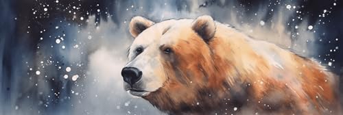 Diamond Painting Braunbär, Diamond Painting Set Tragen Diamond Painting Erwachsene Groß XXL 20x60cm, Diamond Painting Eckige Steine Full Drill Kreuzstich Set, Gem Art, Geschenke für Frauen-Y1191 Diamond Painting Braunbär, Diamond Painting Set Tragen Diamond Painting Erwachsene Groß XXL 20x60cm, Diamond Painting Eckige Steine Full Drill Kreuzstich Set, Gem Art, Geschenke für Frauen-Y1191 von Guofuos