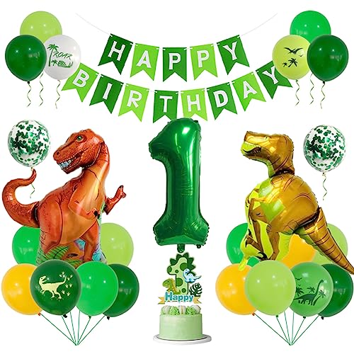 Guoguonb 1 Jahre Dino Geburtstag Deko Zahlenballon 1 Folienballon Luftballons Dinosaurier Themen Cupcake Tortendekoration Happy Birthday Banner für Kindergeburtstag Dinosaurier Partyset Dekoration Guoguonb 1 Jahre Dino Geburtstag Deko Zahlenballon 1 Folienballon Luftballons Dinosaurier Themen Cupcake Tortendekoration Happy Birthday Banner für Kindergeburtstag Dinosaurier Partyset Dekoration von Guoguonb