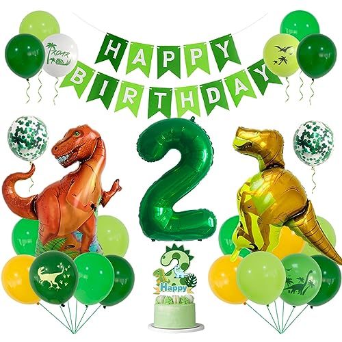 Guoguonb 2 Jahre Dino Geburtstag Deko Zahlenballon 2 Folienballon Luftballons Dinosaurier Themen Cupcake Tortendekoration Happy Birthday Banner für Kindergeburtstag Dinosaurier Partyset Dekoration Guoguonb 2 Jahre Dino Geburtstag Deko Zahlenballon 2 Folienballon Luftballons Dinosaurier Themen Cupcake Tortendekoration Happy Birthday Banner für Kindergeburtstag Dinosaurier Partyset Dekoration von Guoguonb