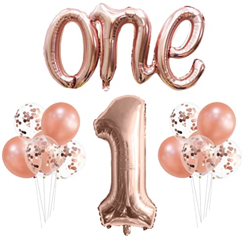 Guoguonb Roségold 1. Geburtstag Dekoration Set 40 Zoll Zahl 1 Luftballon Große One Ballon Latexballon für Deko Junge Mädchen Geburtstag Party First Birthday Dekorationen Guoguonb Roségold 1. Geburtstag Dekoration Set 40 Zoll Zahl 1 Luftballon Große One Ballon Latexballon für Deko Junge Mädchen Geburtstag Party First Birthday Dekorationen von Guoguonb