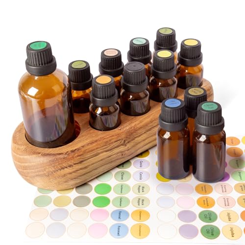 Guolich Aufbewahrungsbox für Ätherische Öle aus Holz Display Organizer 9 Steckplätze Ständerhalter Aufbewahrungsbox für Ätherische Öle und Duftöle für 15 ml Flaschen Nagellack-Sammlung Guolich Aufbewahrungsbox für Ätherische Öle aus Holz Display Organizer 9 Steckplätze Ständerhalter Aufbewahrungsbox für Ätherische Öle und Duftöle für 15 ml Flaschen Nagellack-Sammlung von Guolich